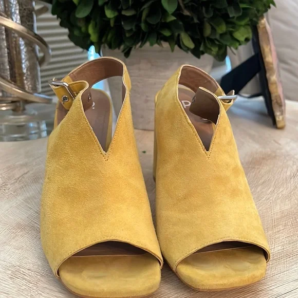 Brass Plum Shoes Bp By Nordstrom Chunky Heel 75 Suede Sandals